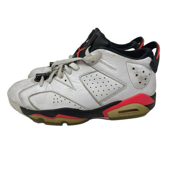 Nike Air Jordan 6 Retro Low Infrared White Athletic Sneakers Men’s 10 FLAWED - Picture 1 of 13